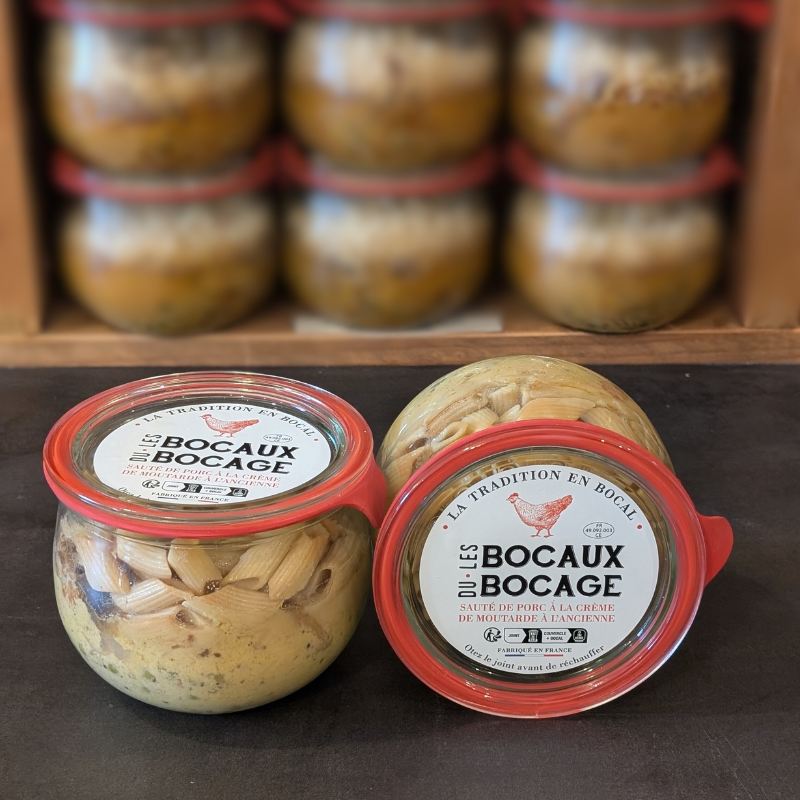 Sauté de porc crème à la moutarde à l'ancienne