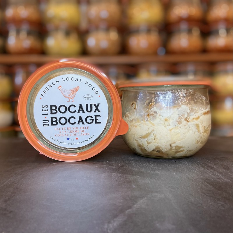 Sauté de volaille à la crème de Coteaux du Layon